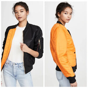 Alpha  Industries MA-1 Reversible Bomber Black/Orange